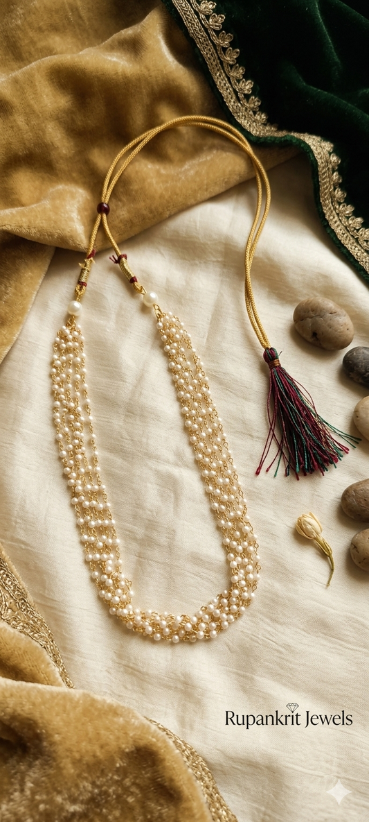 The Shiddat Multi-Strand Pearl Haar