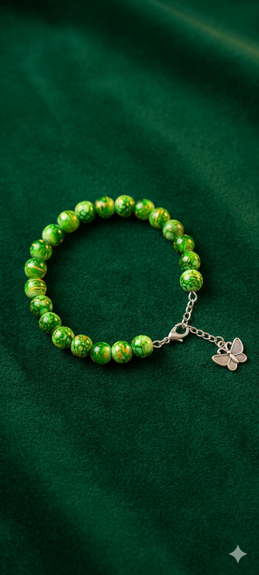 The Emerald Empress Beaded Bracelet