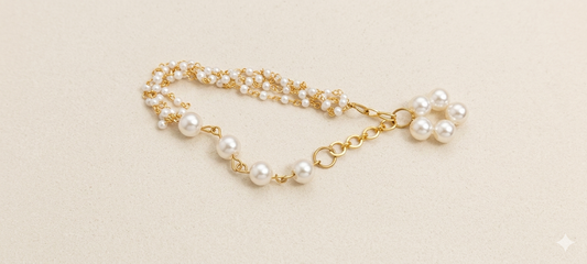 The Pearlescent Blossom Multi-Strand Bracelet
