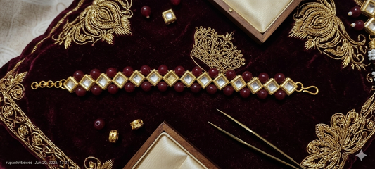Vintage Royalty Kundan Bracelet