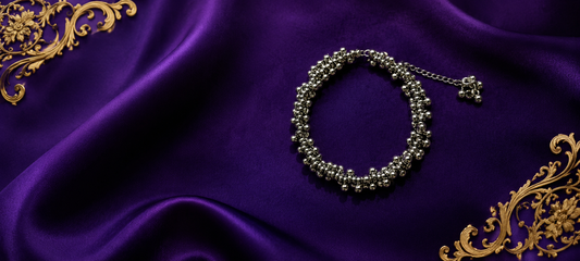 Silver Beaded Adjustable Bracelet