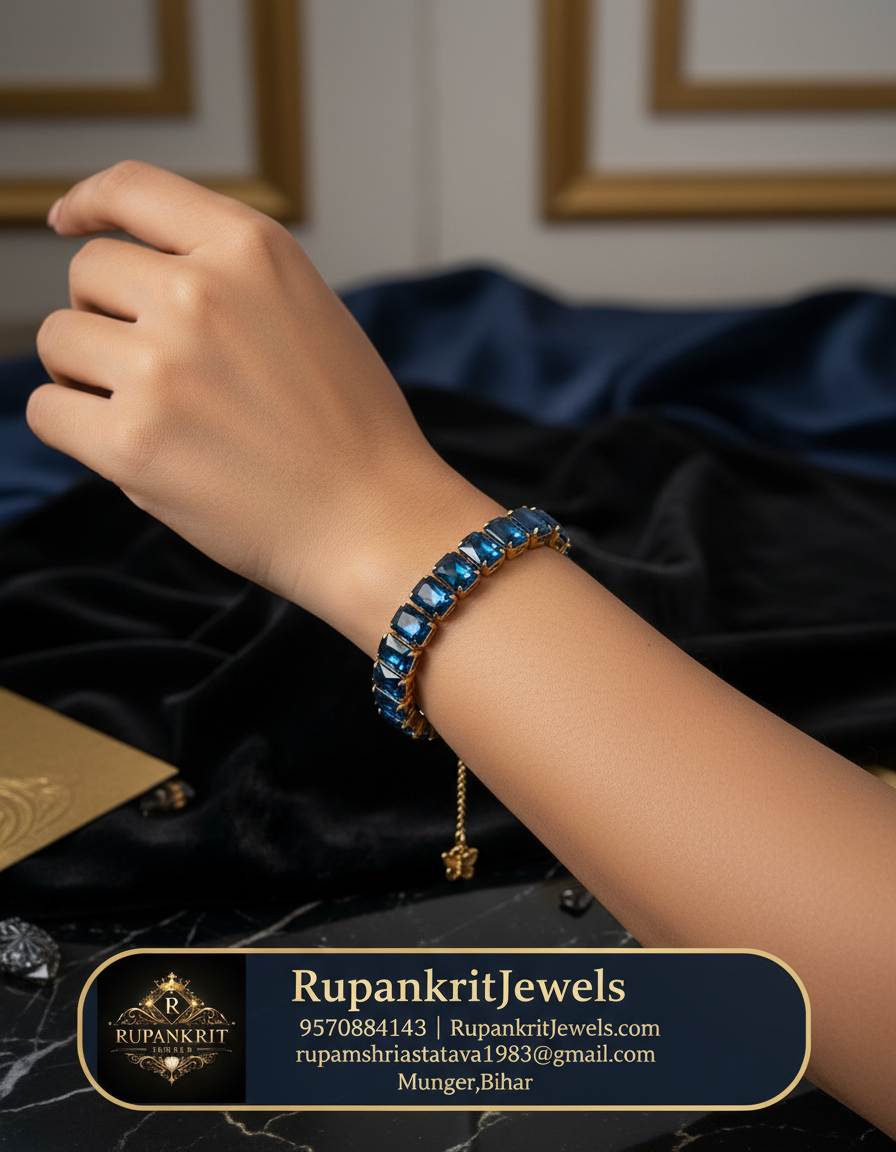 Midnight Sapphire Emerald-Cut Bracelet