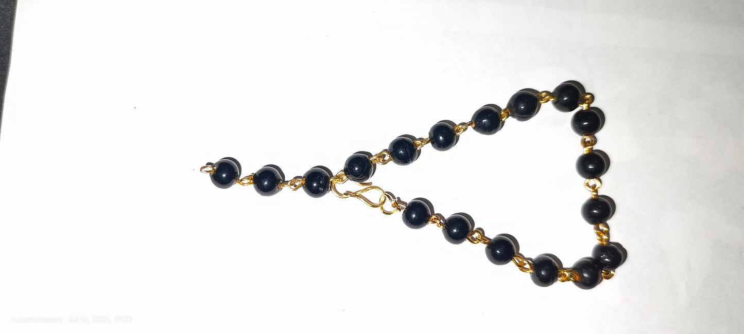 Noir Onyx Classic Beaded Bracelet