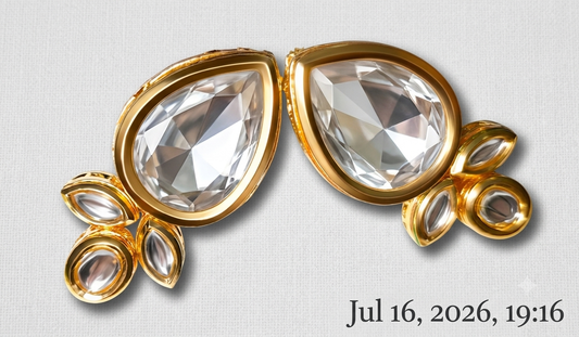 Elegant Kundan Drop Earrings