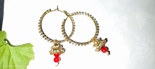 The Rajkumari Hoop Jhumka Earrings