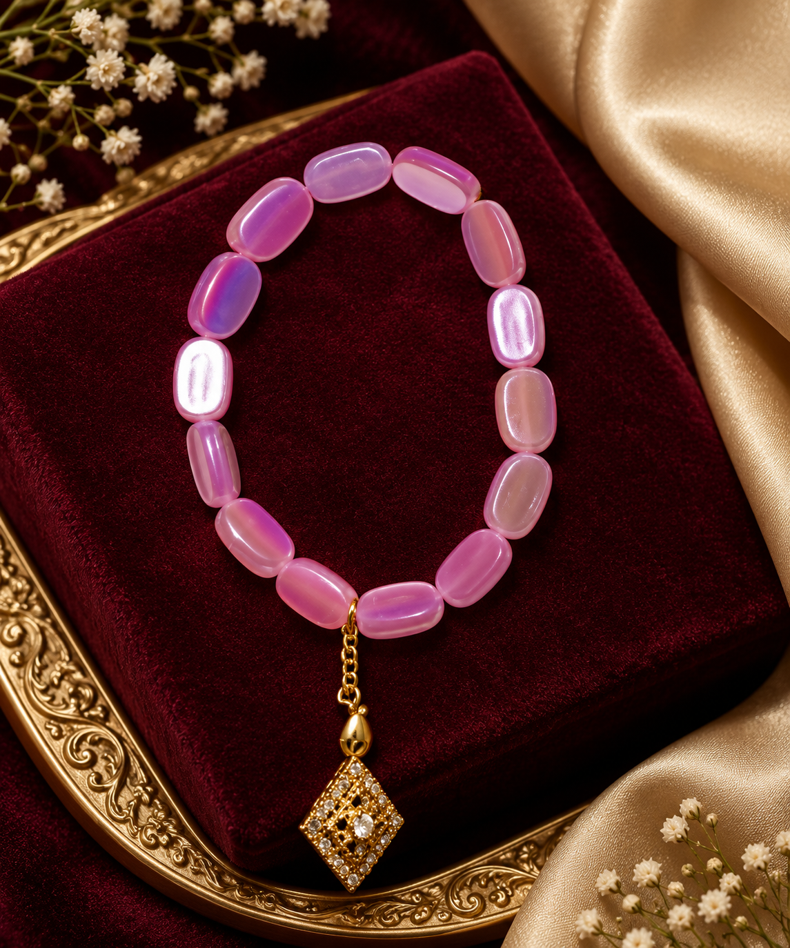 Blush Aurora Charm Bracelet